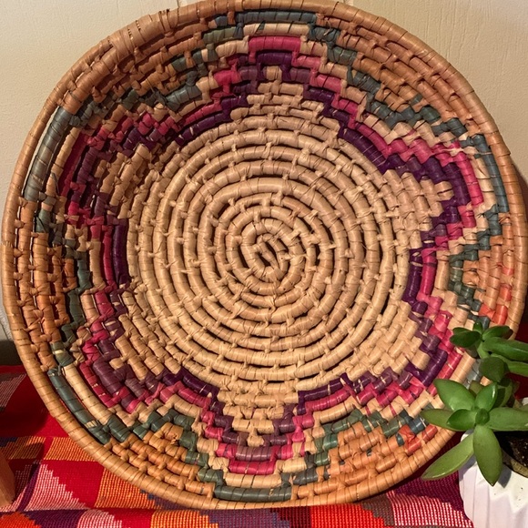 Hand Crafted Other - Vintage handwoven coil basket